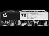 HP 711 - Sort, gul, cyan, magenta - printhoved - for DesignJet T100, T120, T120 ePrinter, T125, T130, T520, T520 ePrinter, T525, T530