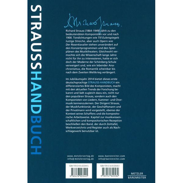 Bärenreiter Richard Strauss-Handbuch
