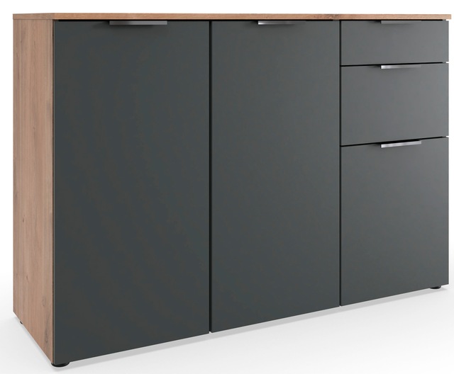 Wimex Kombikommode »Level by fresh to go« 3-türig, mit 2 Schubladen und soft-close Funktion, 122cm breit