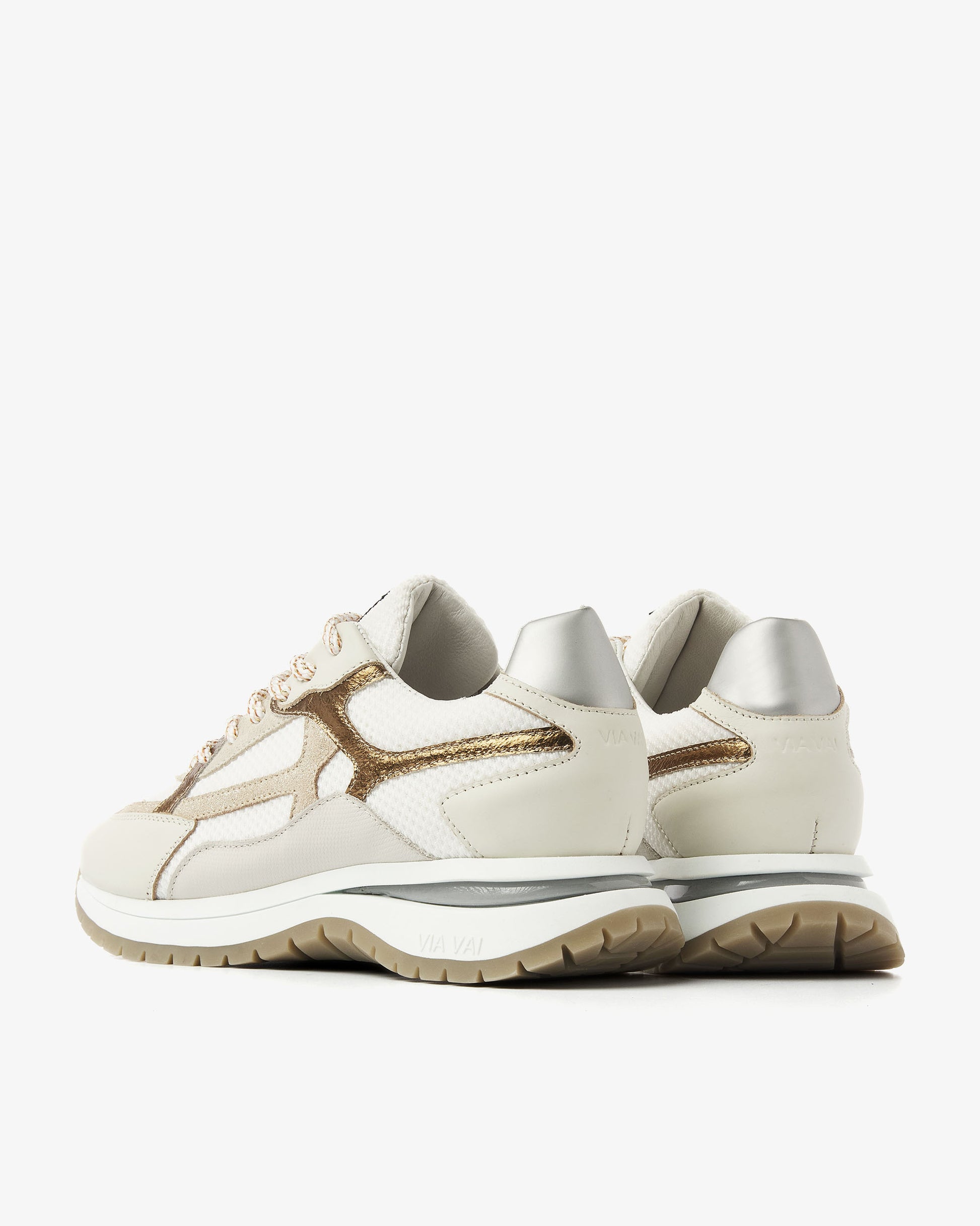 VIA VAI beige dames sneakers Usher Rosie