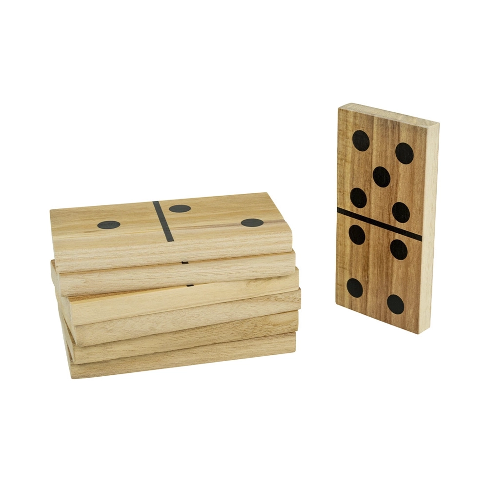 TP TOYS Holz grosses Dominospiel, bestehend aus 28 Steinen