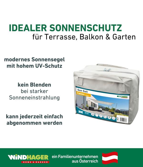 Windhager Sonnensegel Cannes, rechteckig, ca.