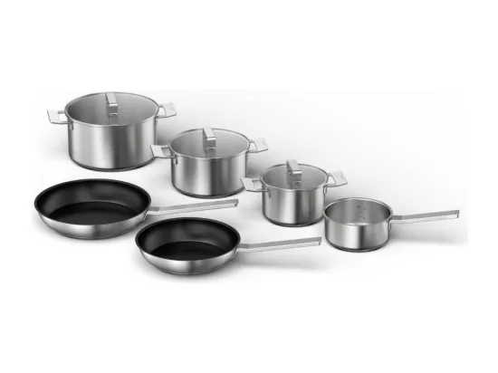 Bosch Batterie de cuisine 6 pièces inox - HEZ9SE060