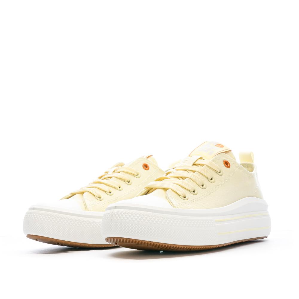 Baskets Basses Jaune Femme Refresh Lona