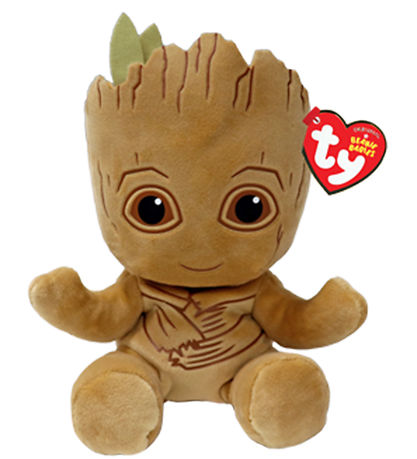 Ty Kuscheltier - Beanie Babys - 20 cm - Marvel Groot