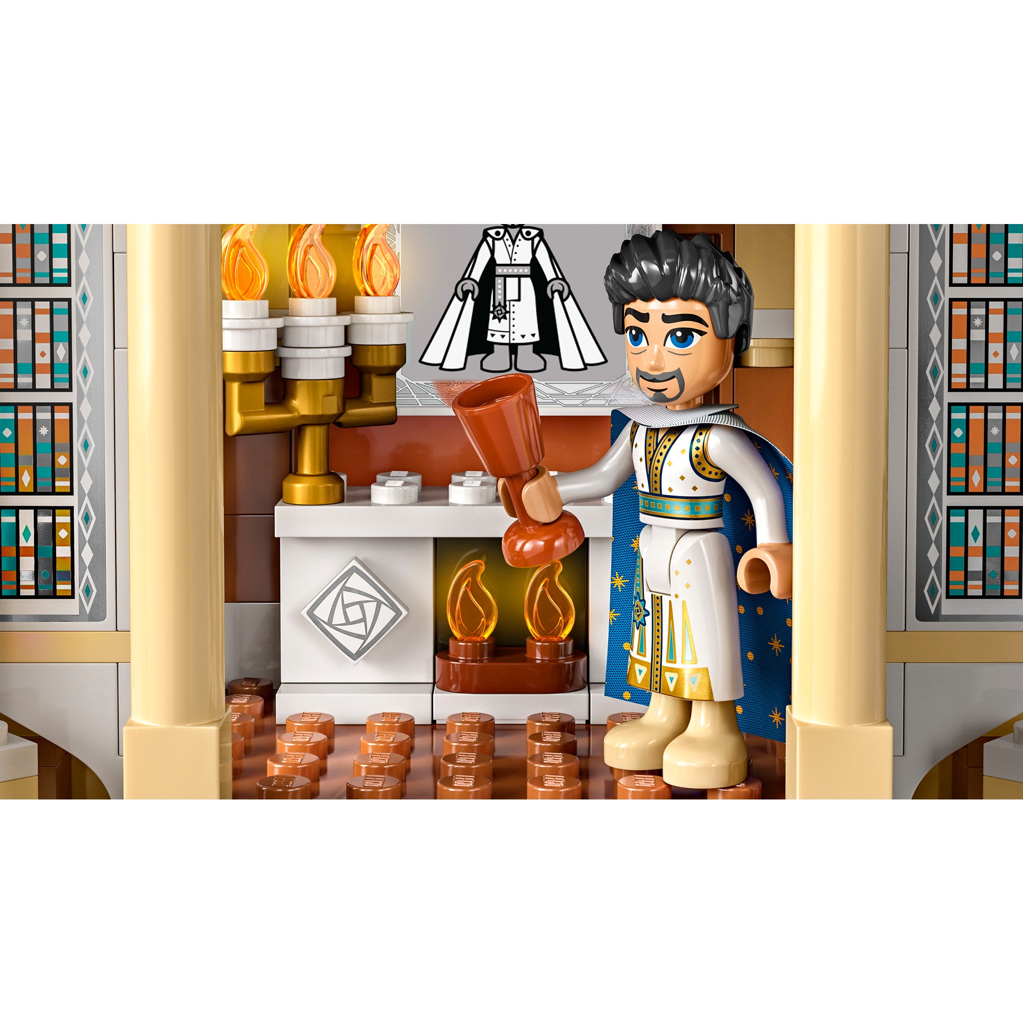 LEGO Konstruktionsspielzeug Disney Wish König Magnificos Schloss