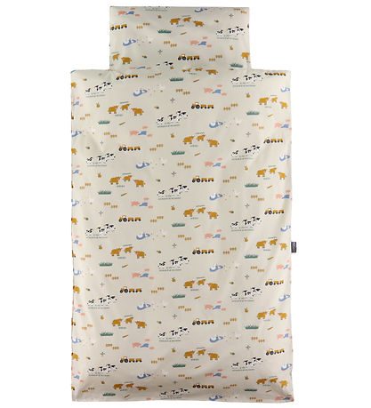 Nørgaard Madsens Bettwäsche - Baby - Beige m. Farmhouse