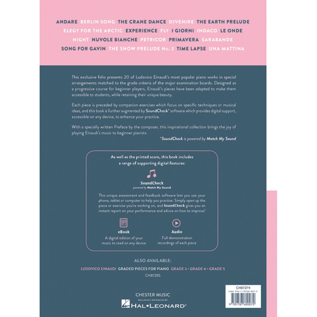 Chester Music Graded Pieces For Piano - Preparatory To Grade 2 met online media