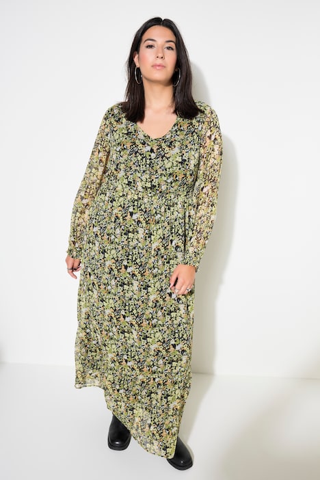 Maxikleid, A-Line, Millefleur