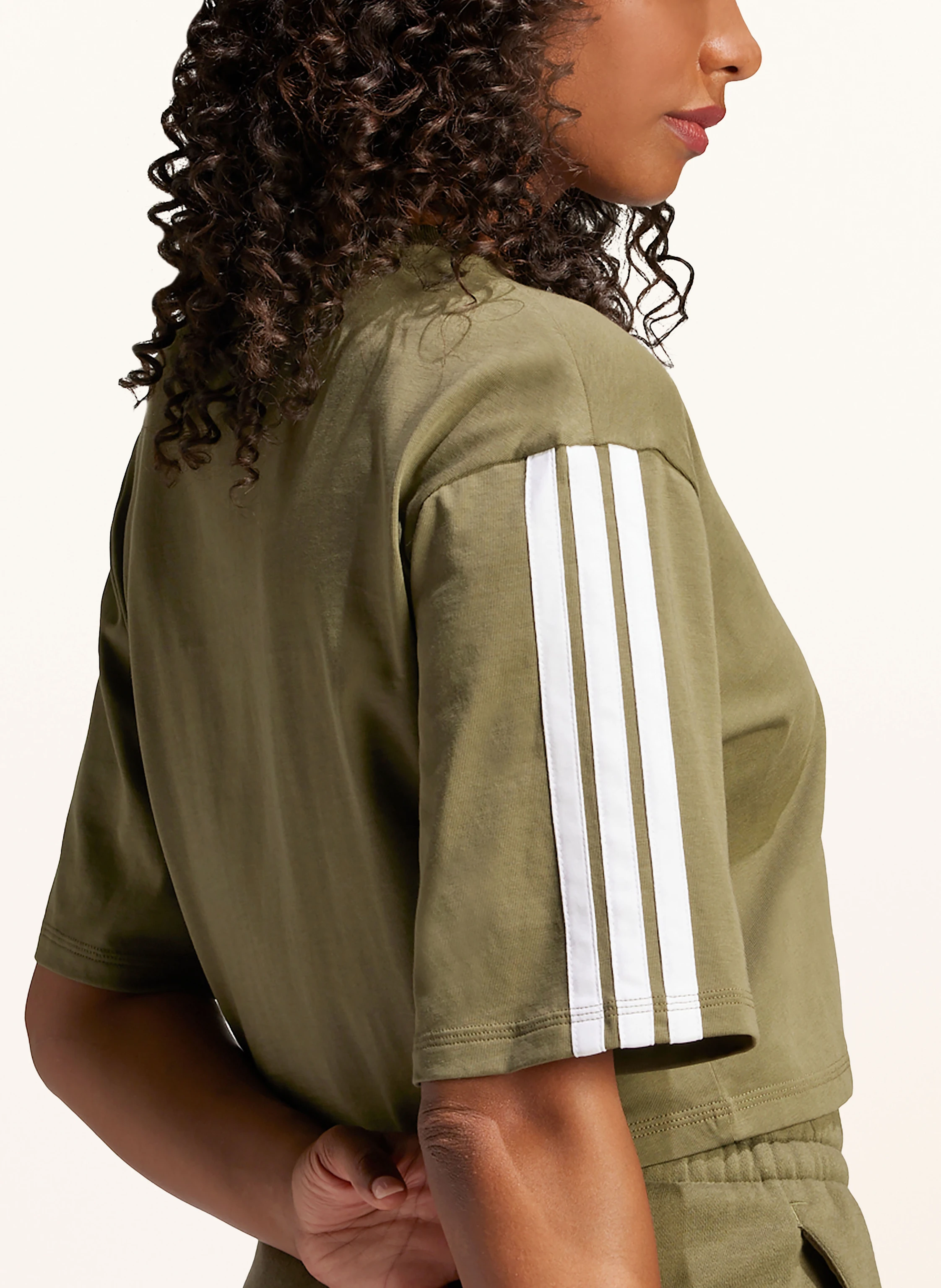 adidas Cropped-Shirt ESSENTIALS 3-STREIFEN