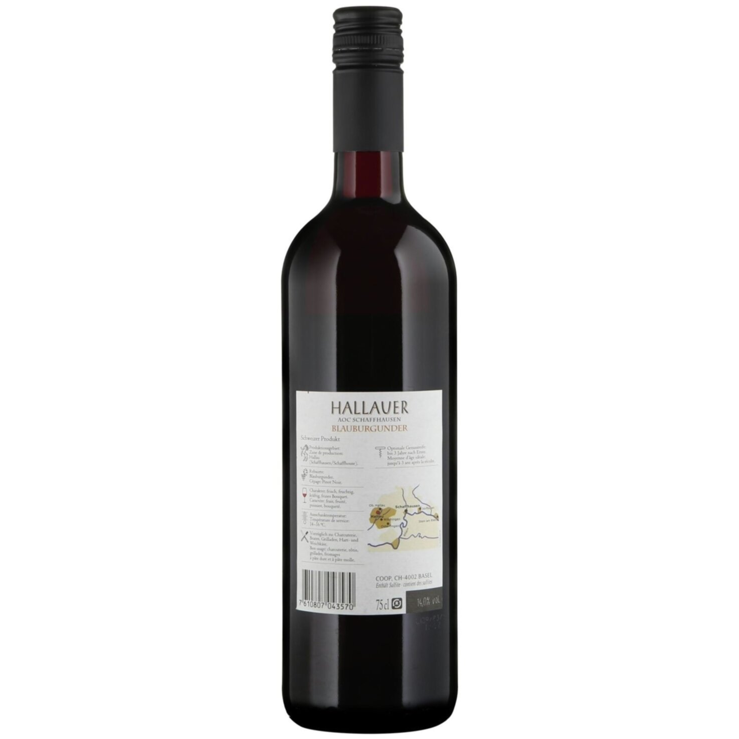 Schaffhausen AOC Hallauer Blauburgunder Weinkeller zum Stauffacher -75cl