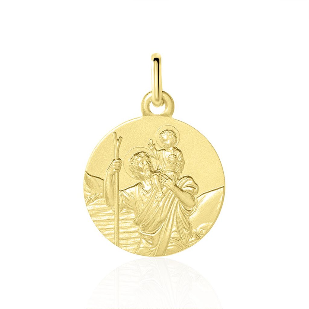 Medaille Or Jaune Saint Christophe