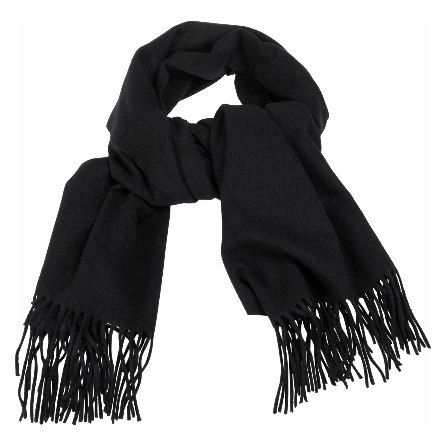Cheval de Luxe Schal mit Fransen  - black - Einheitsgröße