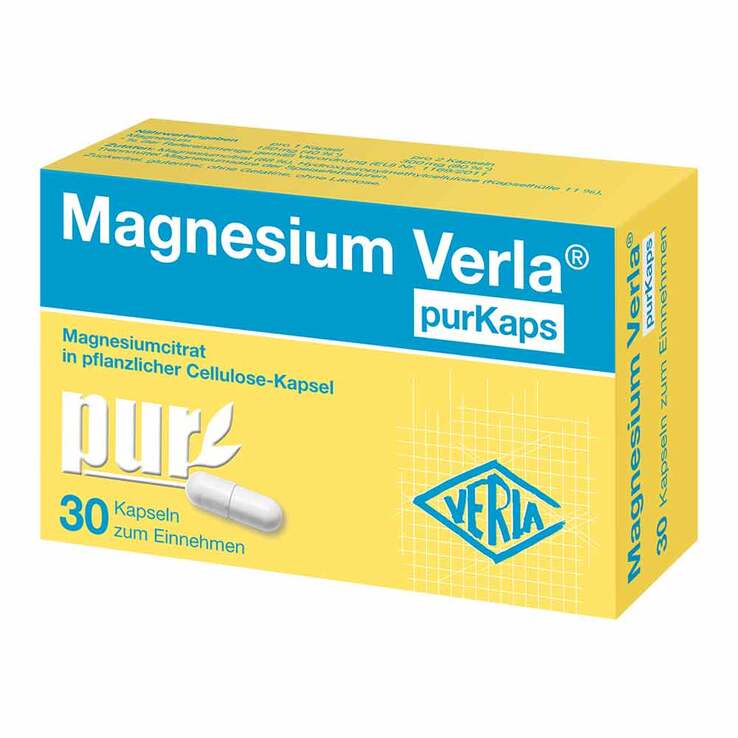 Magnesium Verla Purkaps vegane Kapseln zum Einnehmen, 30 St