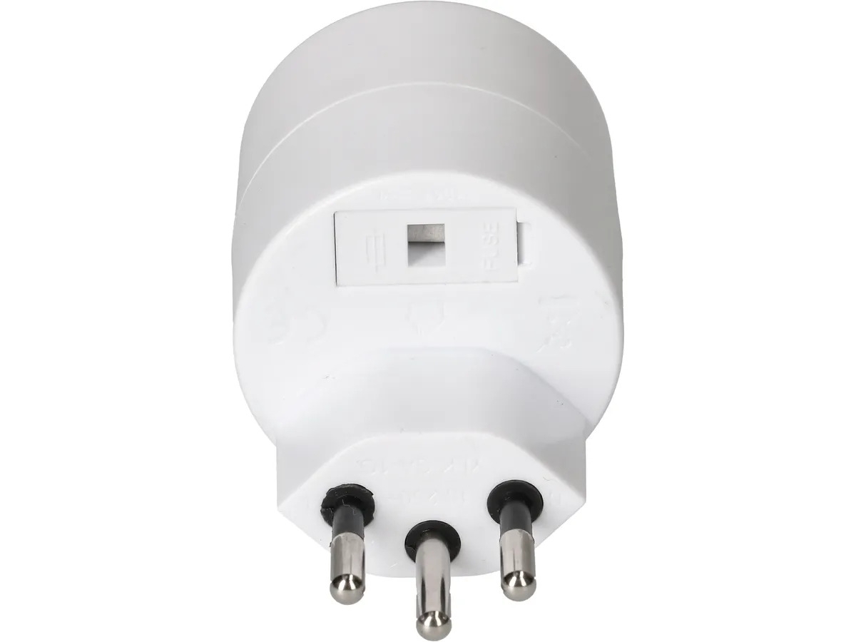Reiseadapter asymmetrisch, Stecker: Typ 12 / Kupplung: Schuko