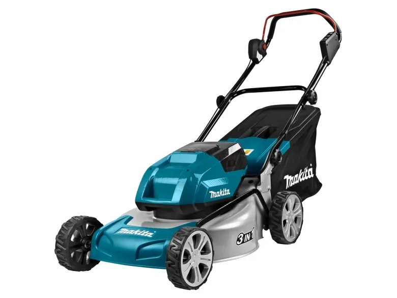 Makita Twin DLM460PT2 - Græsslåmaskine - ledningfri - 18 V - 5 Ah - 2 batterier - 2500-3300 opm - 46 cm - 25.3 kg