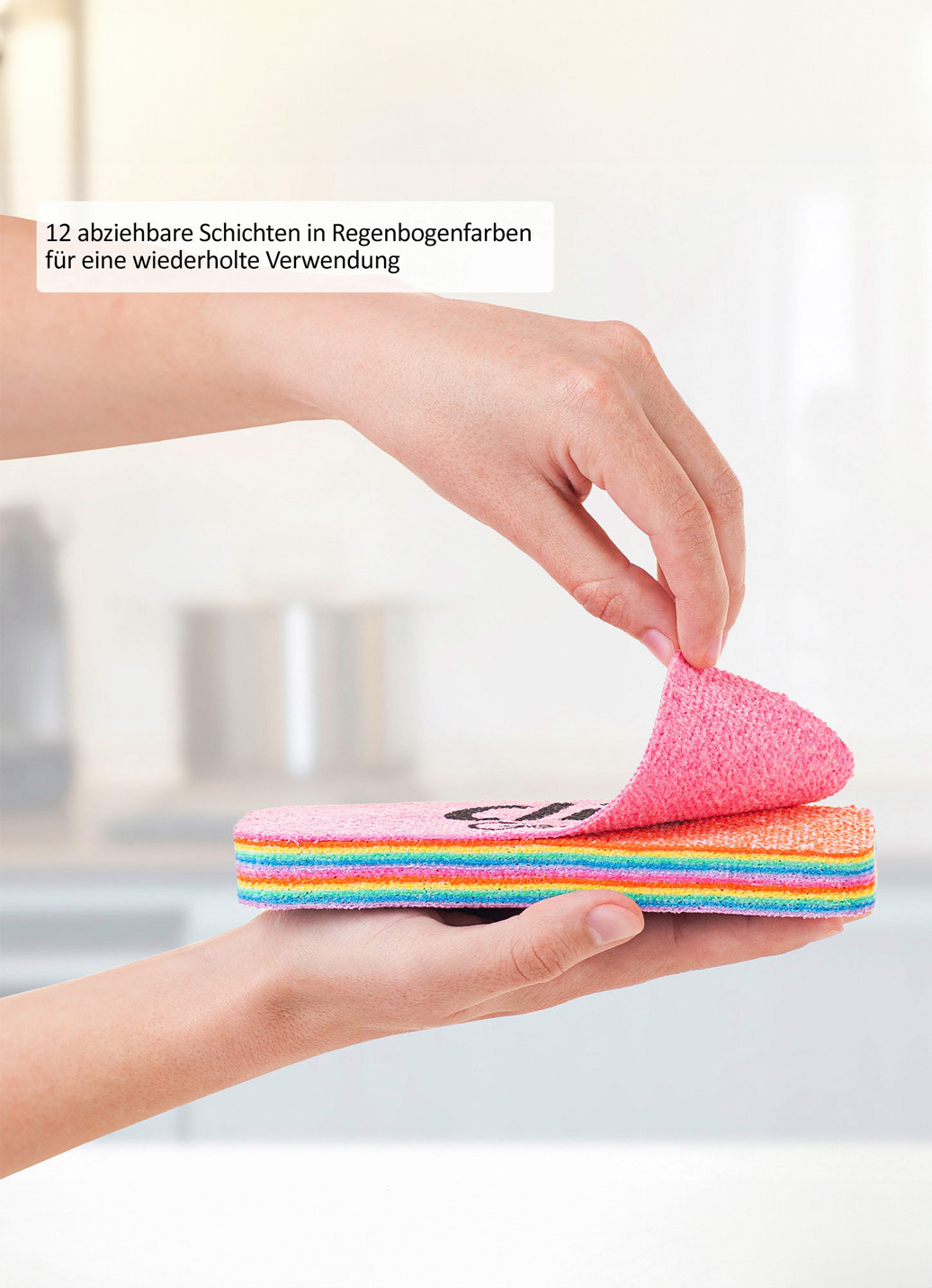 Regenbogen-Schwämme, 2er-Set