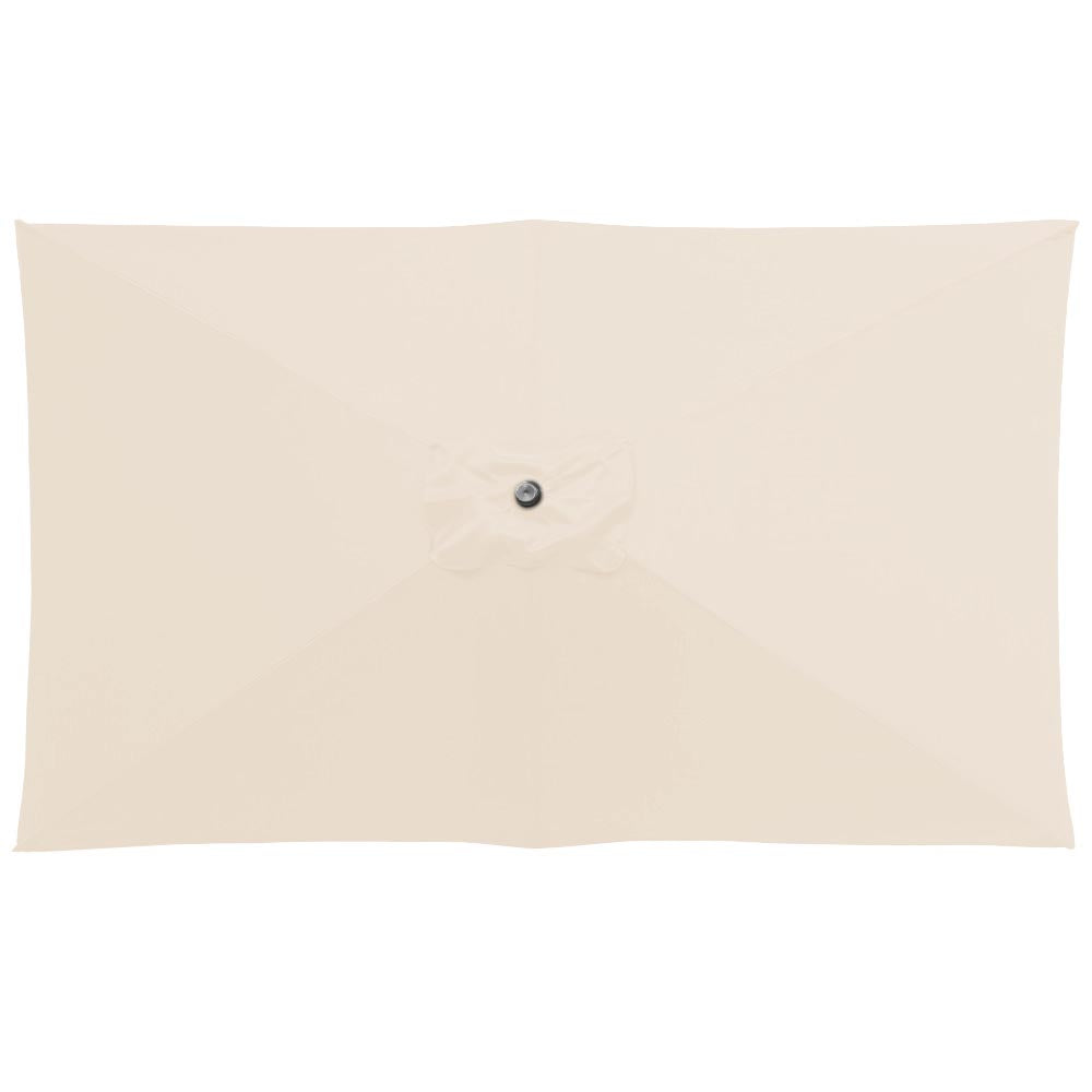 Staande parasol in aluminium - 200x300 cm - gebroken wit
