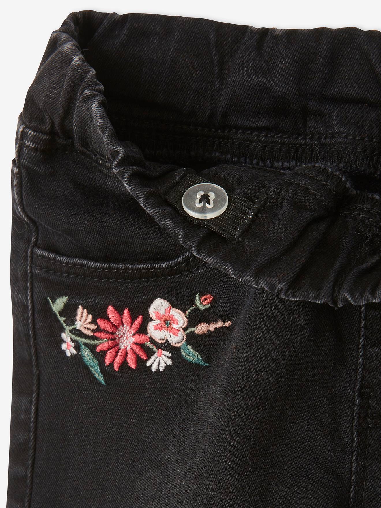 Calças legging bordadas 