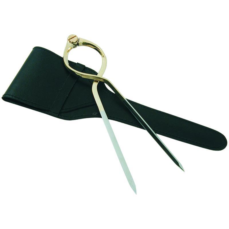 Compas Lyre Euromarine + Etui Cuir Noir