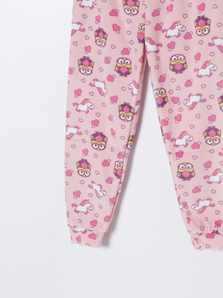 Conjunto de pijama de veludo UCS LLC - Rosa