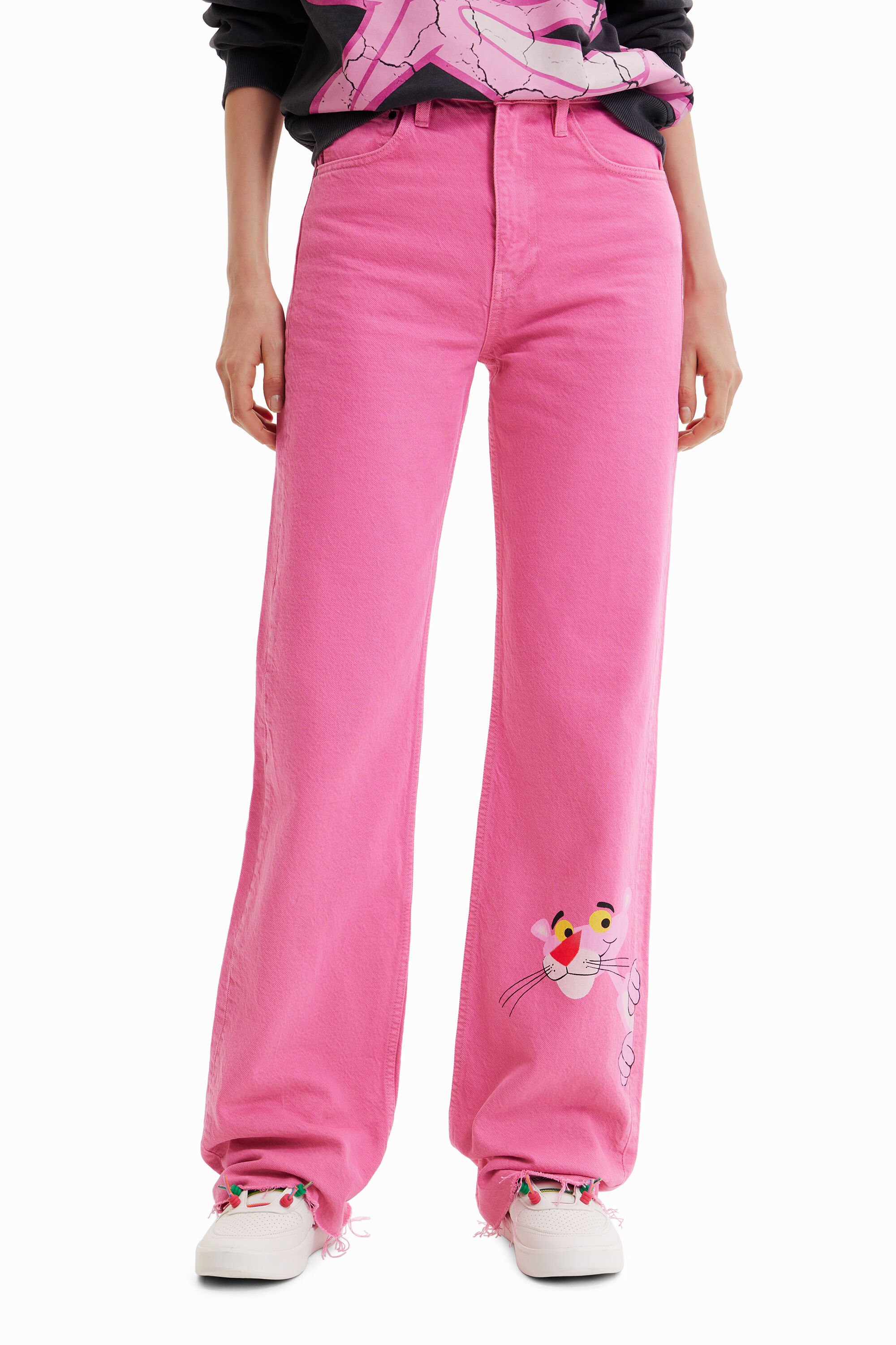 Jean wide leg Pink Panther