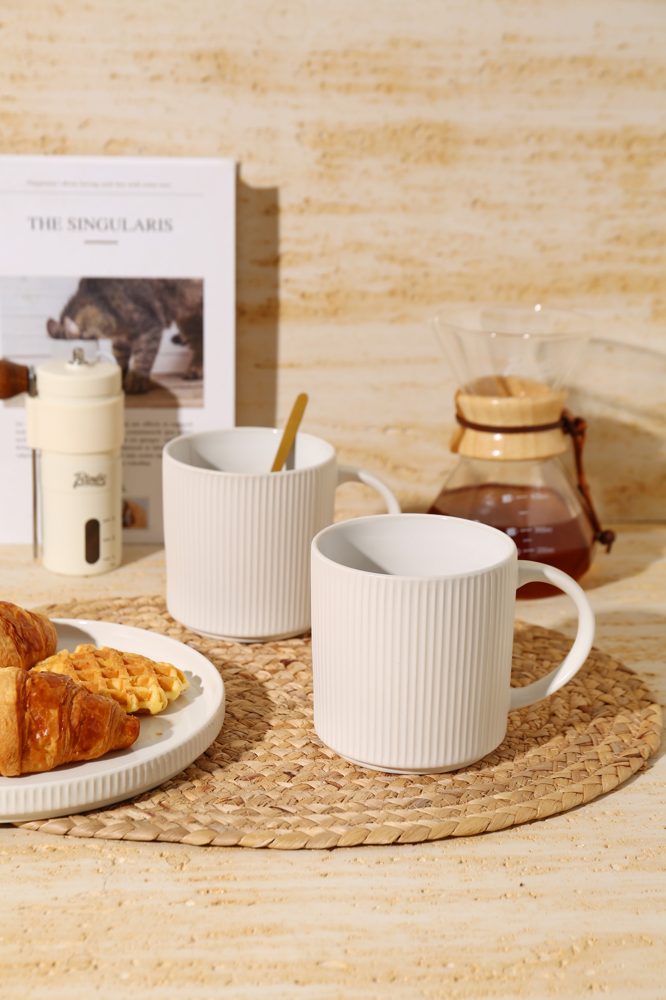 GOODproduct Becher »Kaffeebecher Ylvii, 6er Set« spülmaschinenfest und mikrowellengeeignet, 460 ml