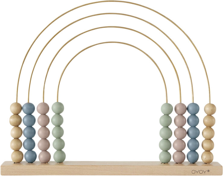 OYOY MINI Abacus Rainbow Nature