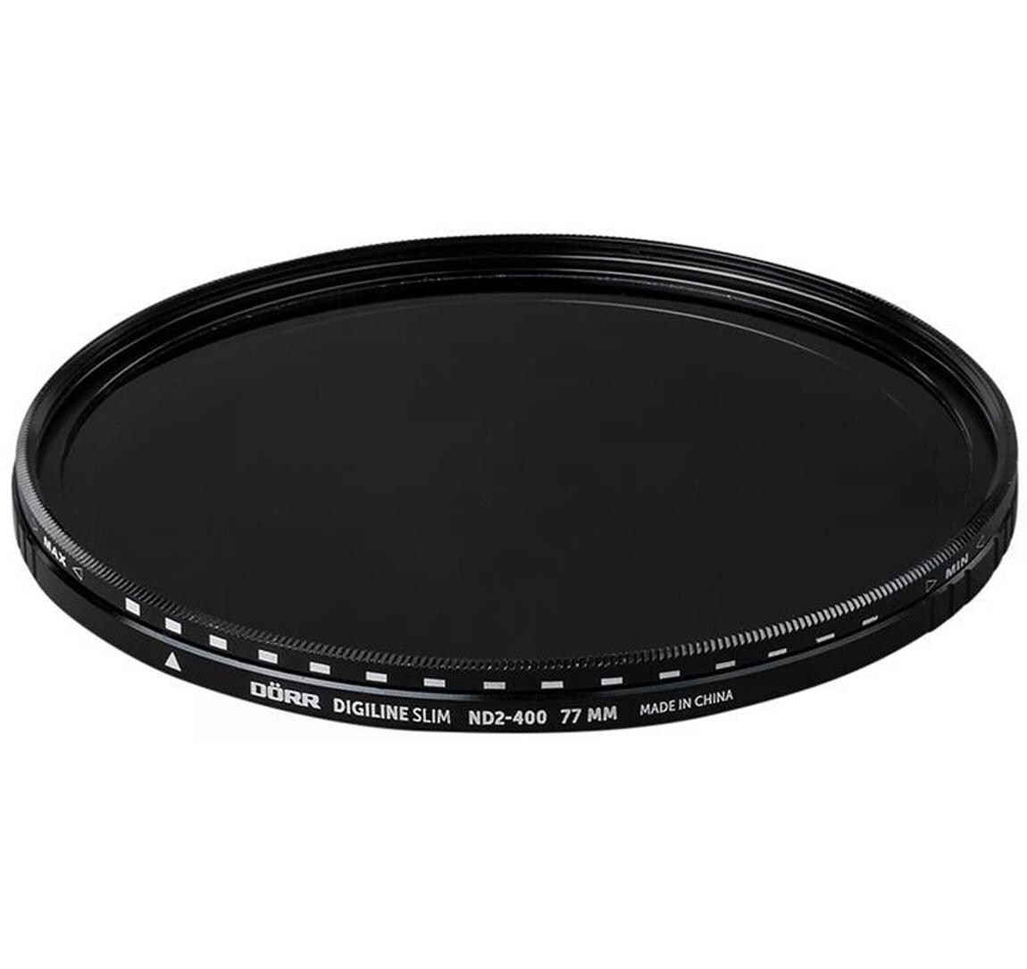 Graufilter Digiline Slim Variabler ND2-400 – 77 mmVariabler Graufilter reduziert die Lichtmenge