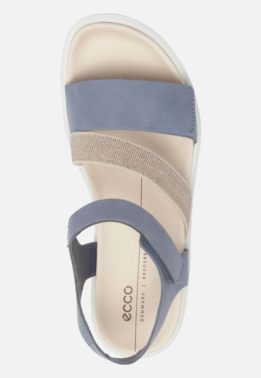 Ecco Flowt W Sandalen blauw Leer