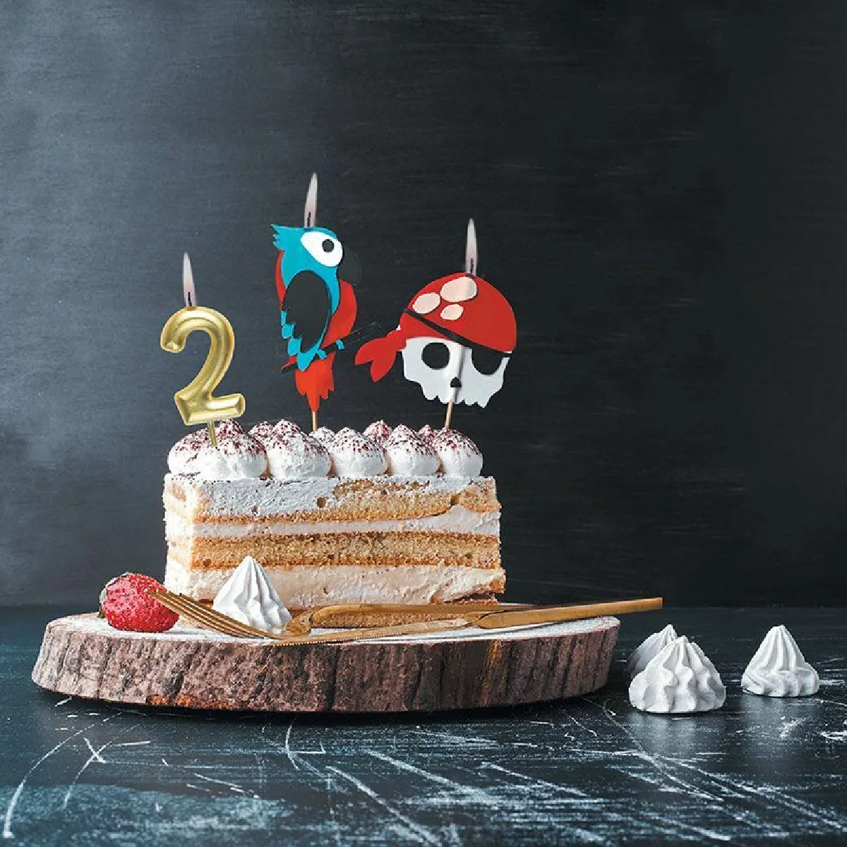 Graines Créatives Kit Bougies Anniversaire Pirate DIY