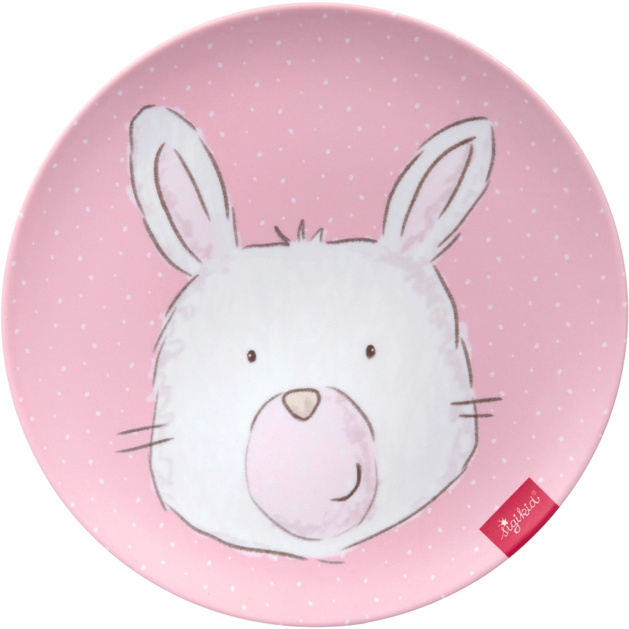 sigikid® Melamin-Teller Hase rosa