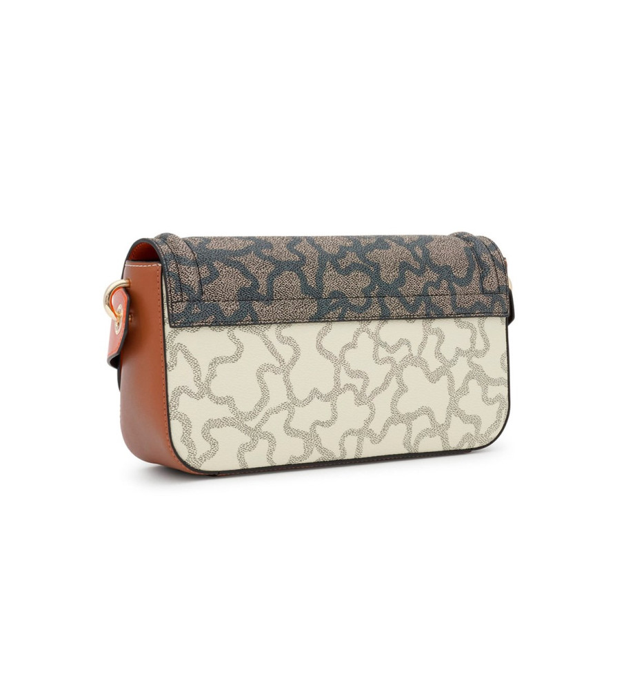 Bolsa transversal média Tous Kaos Icon, bege, preta