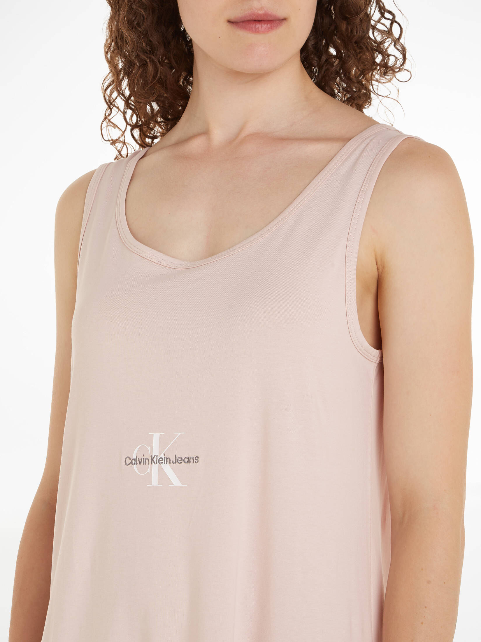 CALVIN KLEIN JEANS| Damen Maxi-Trägerkleid Relaxed Fit