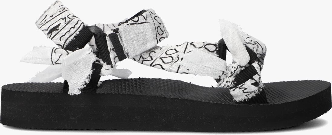 zwarte arizona love platte sandalen trekky bandana