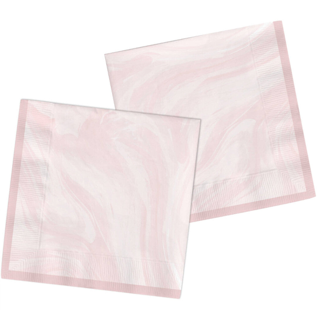 Servetten marble pink - 20st