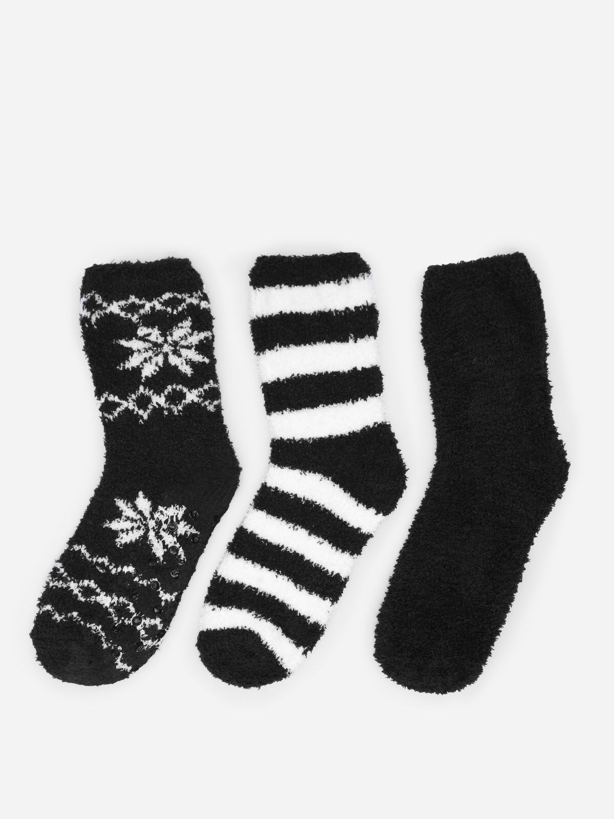 Lot de 3 paires de chaussettes assorties- Noir