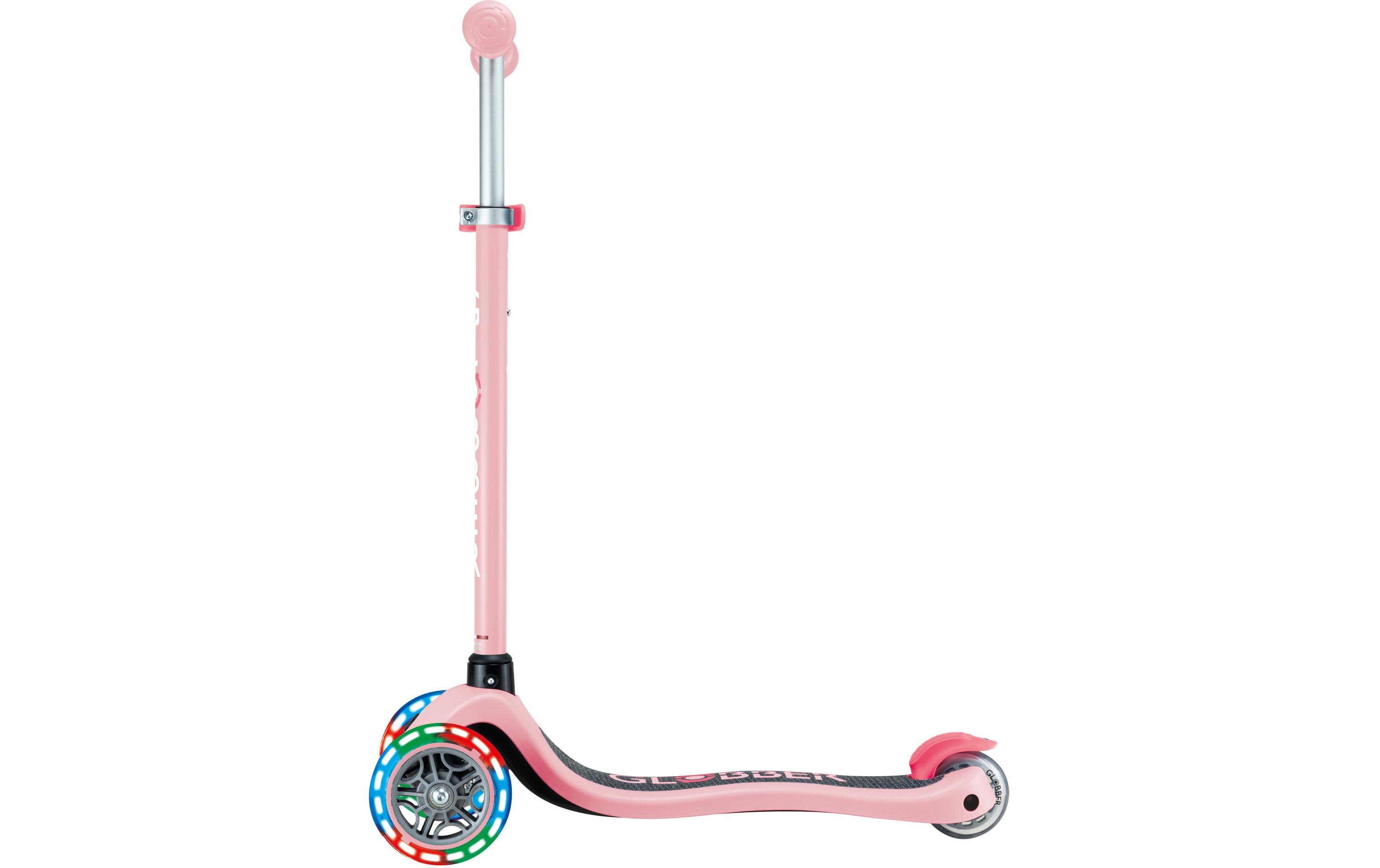 Scooter Primo Lights Hellrosa3-Rad-Roller mit Beleuchtung für Kinder