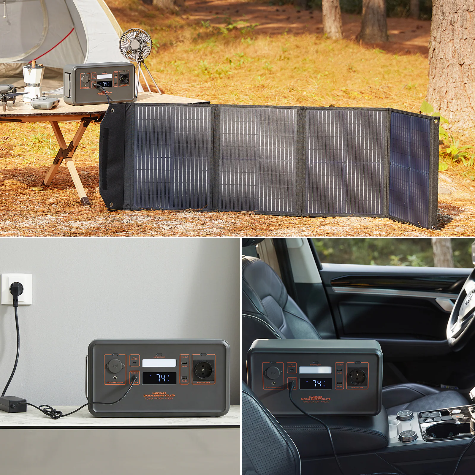 Hanstars Tragbare Powerstation: 300W/294Wh - versch. Ausführungen