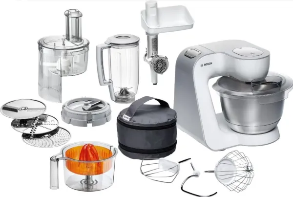 Bosch Styline MUM54251 - Køkkenmaskine - 900 W - hvid/sølv