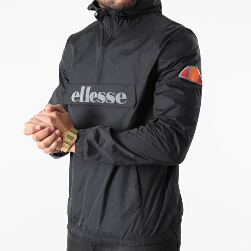 Coupe-Vent Col Zippé Acera SXG09906 Noir Réfléchissant