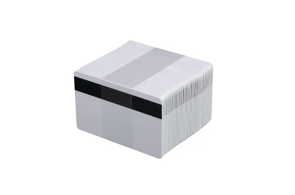 Evolis Classic Blank Cards - Polyvinylklorid (PVC) - 30 mil - hvid - 100 kort High Coercivity Magnetic Stripe-kort (pakke med 5) - for Evolis Dualys Basic, Dualys Mag ISO, Pebble Basic, Pebble Mag ISO, Tattoo 2, TATTOO2