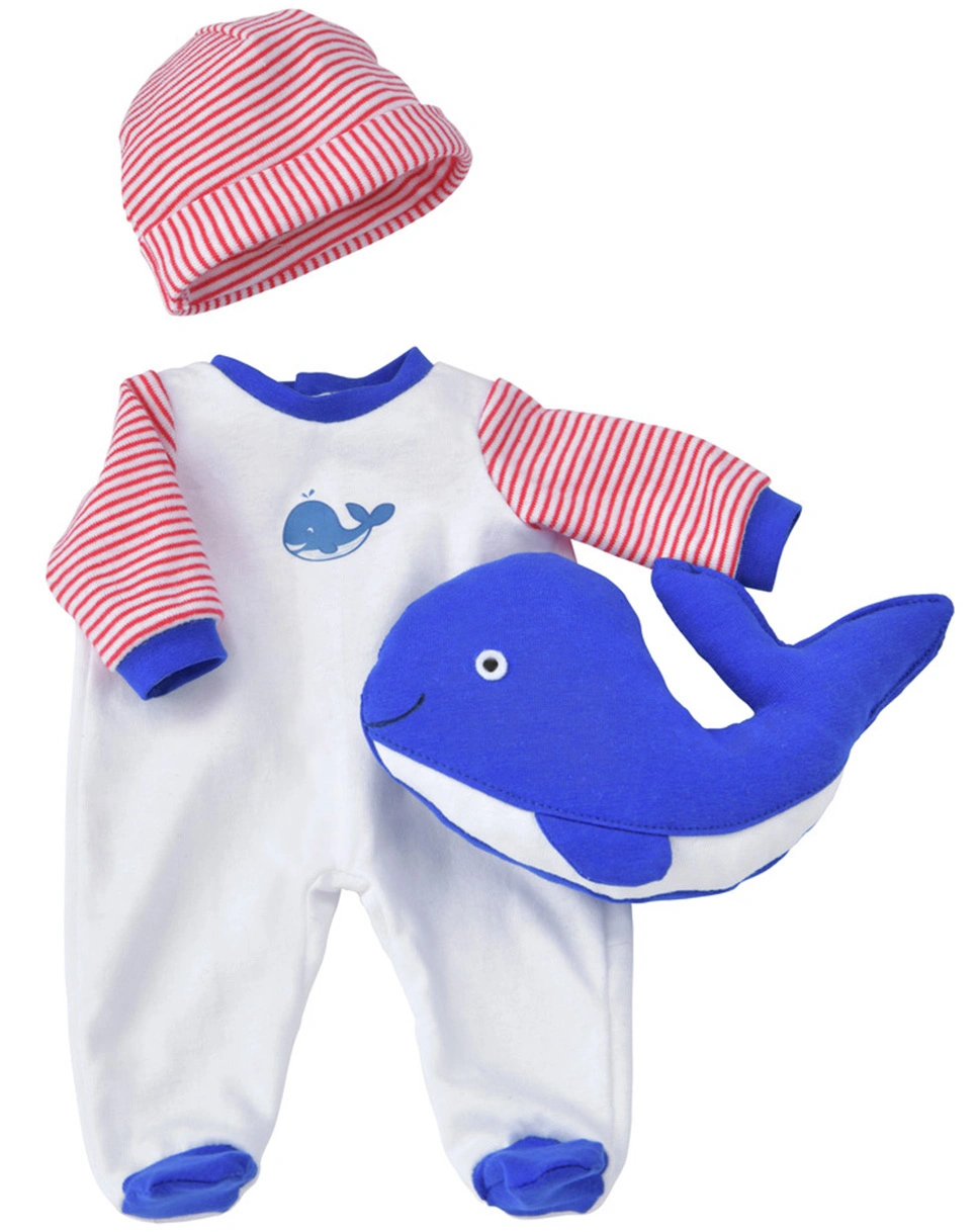 Puppenkleidung-Set BLAUWAL 3-teilig