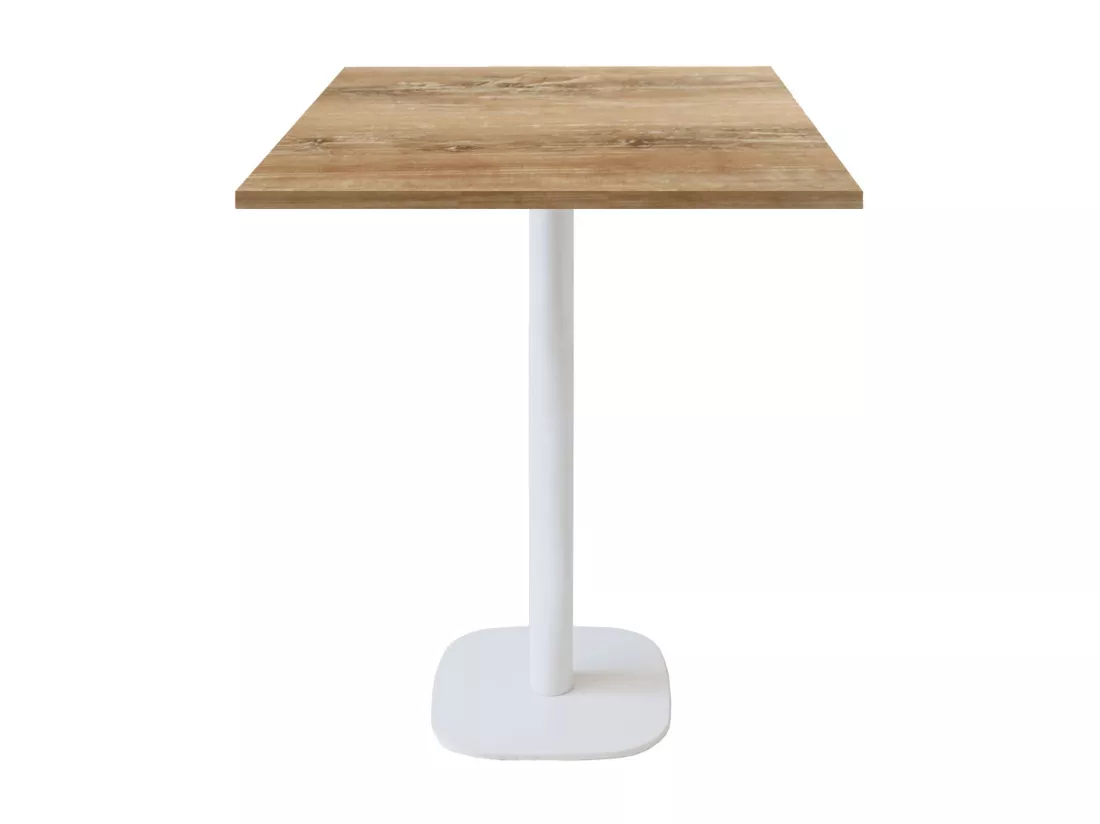 Mange-debout 70 x 70 cm - modèle Round banc chêne slovene