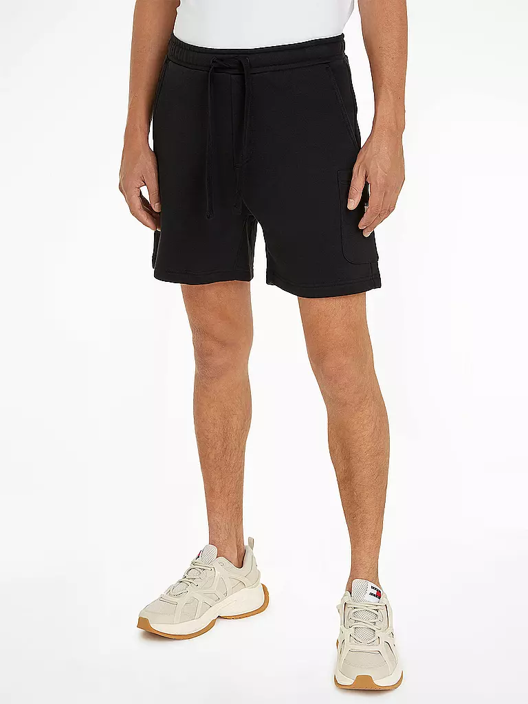 TOMMY JEANS Sweatshorts schwarz