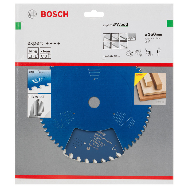 Bosch Expert For Wood cirkelzaagblad 160x20x2,2mm 36T*