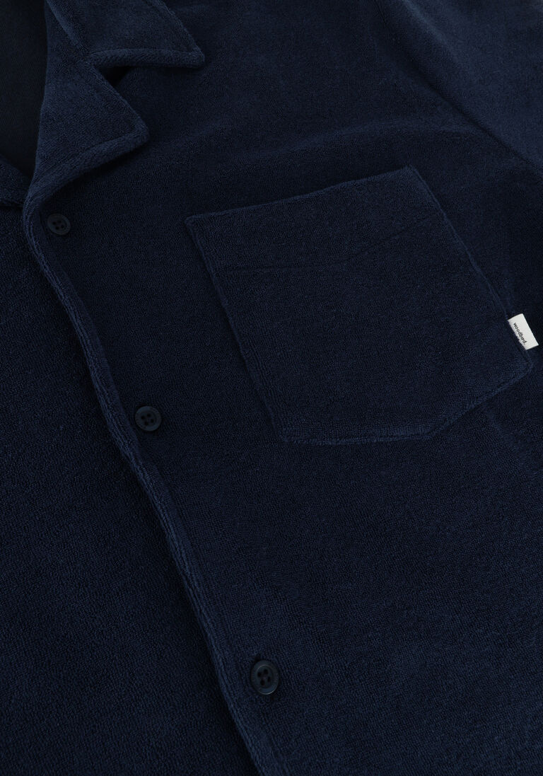 WOODBIRD donkerblauwe woodbird polo mays towel shirt