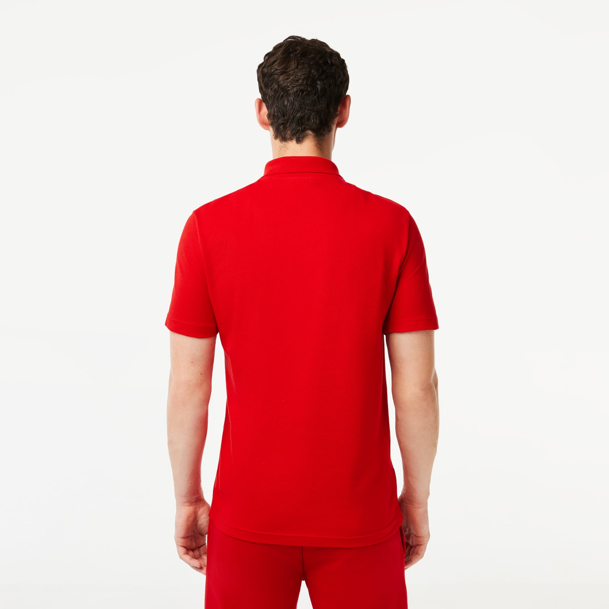 Herren LACOSTE Regular Fit Poloshirt aus Bio-Baumwolle Kurze Ärmel - Rot - Lacoste - Herren