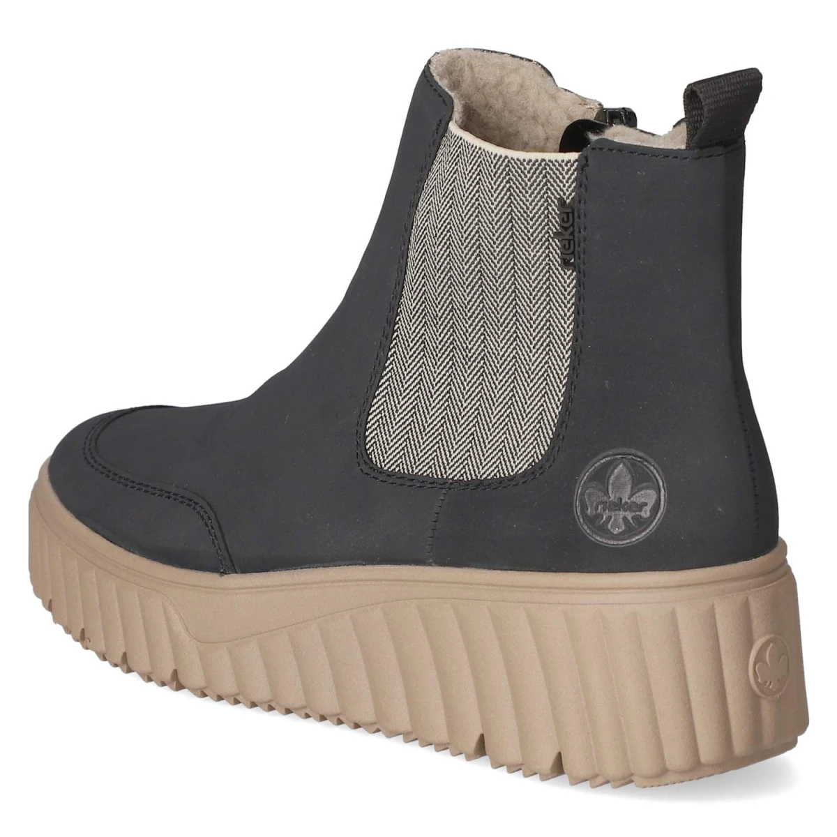 RiekerChelsea Boots - pazifik/leinen