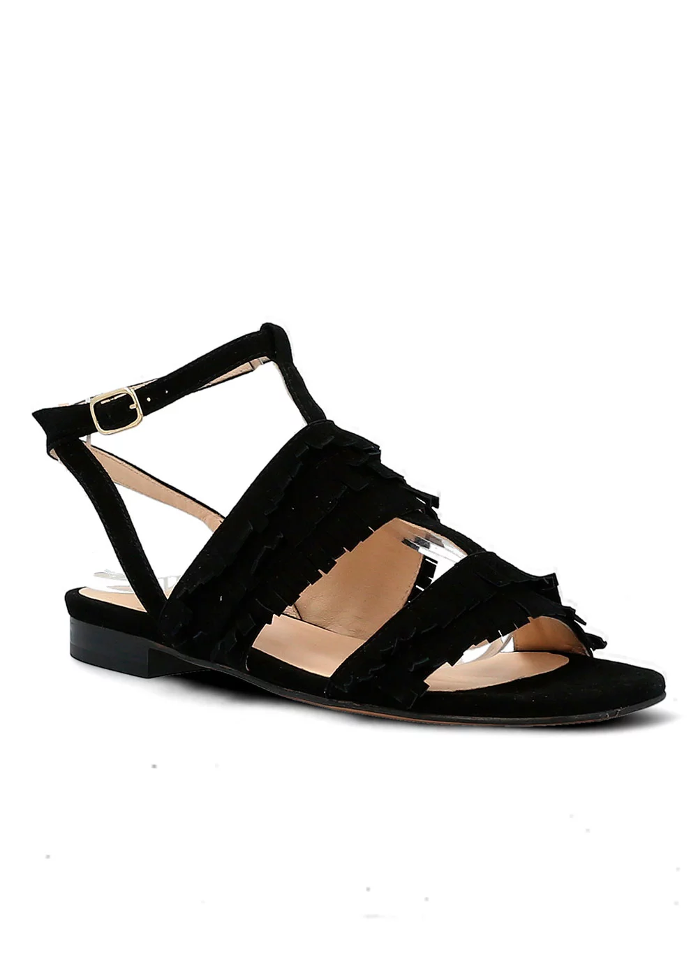 SANDALE TRISTANE VELOURS NOIR